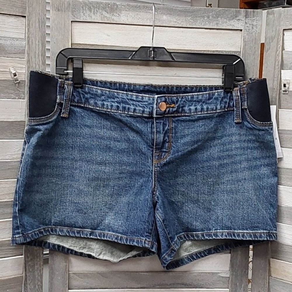 Under Belly MIDI Maternity Jean Shorts | Isabel Maternity | 2